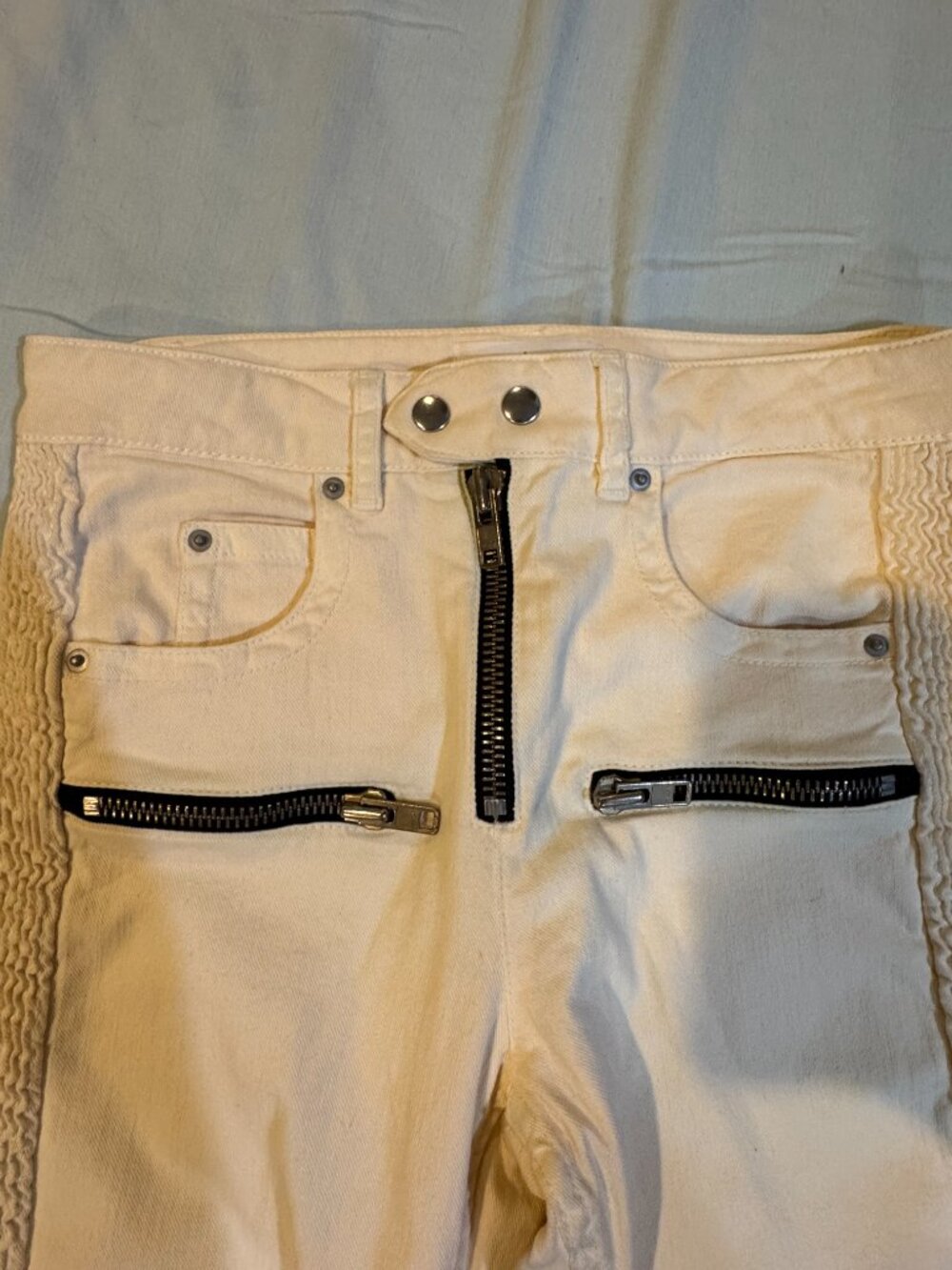 Gorgeous Isabel Marant Etoile No. 1501 cream and black jeans - Picture 5 of 6